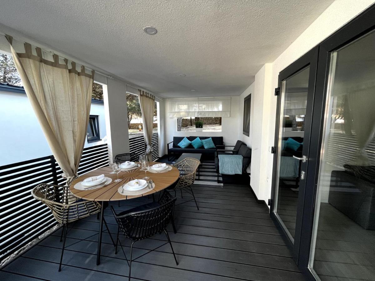 Luxury Mobile Home Pretty Green - Premium - Oaza Mira Resort -50 M From The Beach 德拉格 外观 照片